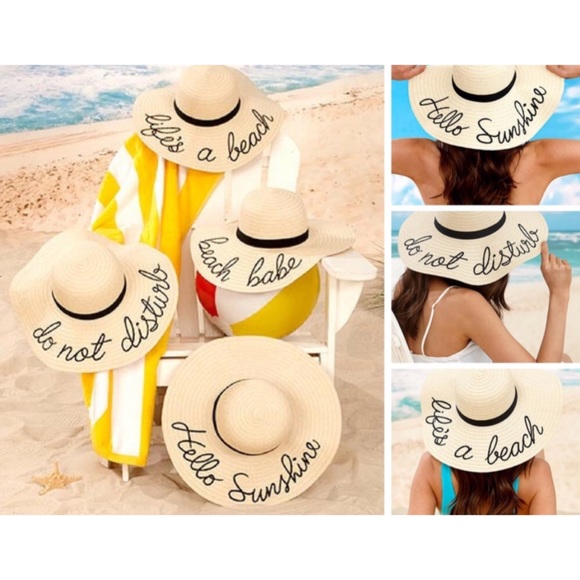 NWT! Trendy Sayings Boutique Floppy Hat! - Picture 5 of 6